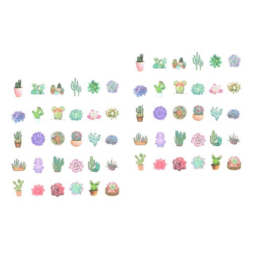 2 PCS Waterproof Sticker Plants Wall Pretty Cartoon - 第 9/12 張圖片