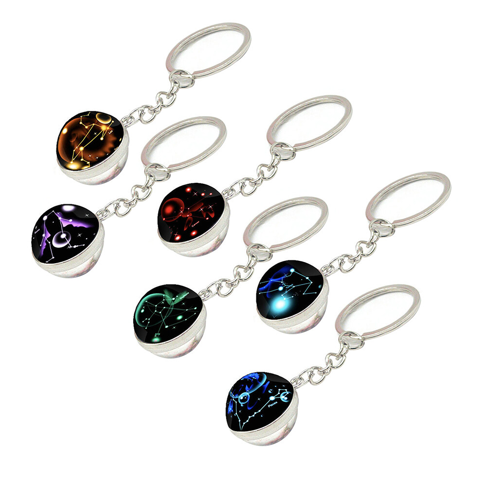 Valentine Day Chain Gift Starry Key Ring Luminous Keychain ...