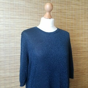 blue glitter jumper
