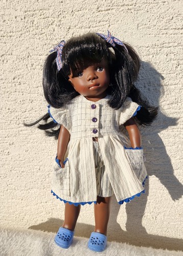Götz Puppe Sylvia Natterer Deborah dunkel 38 cm 1998 Künstlerpuppe Sammler Doll - Bild 4 von 24
