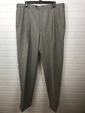 Austin Reed Mens Wool Dress Pants Houndstooth 28  Waist 32  Inseam CC1