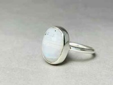 Rainbow Moonstone Ring,925 Sterling Silver Ring,Handmade Ring,All Sizes 3 to 14