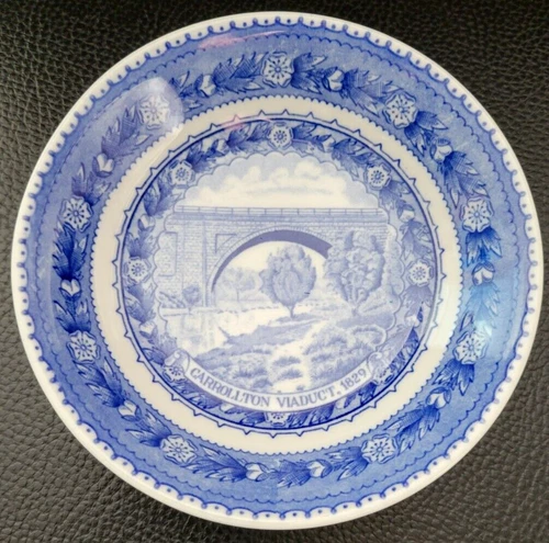 VTG SHENANGO BALTIMORE & OHIO B & O RAILROAD RR ROUND DESSERT BOWL(S) 5 1/8"