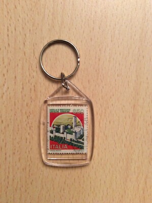 Schlüsselanhänger Briefmarke Bonboniere Platzhalter Kuchen Bonboniere