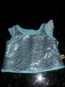 aqua sequin top