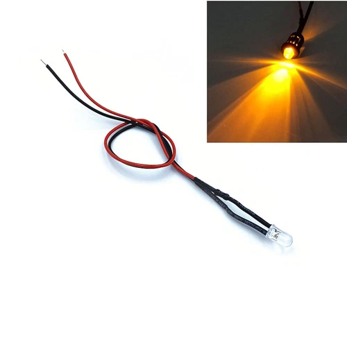 12V 3mm 5mm 8mm 10mm LED mit 20cm Kabel Leuchtdiode Leuchtdioden Deko LED Dioden