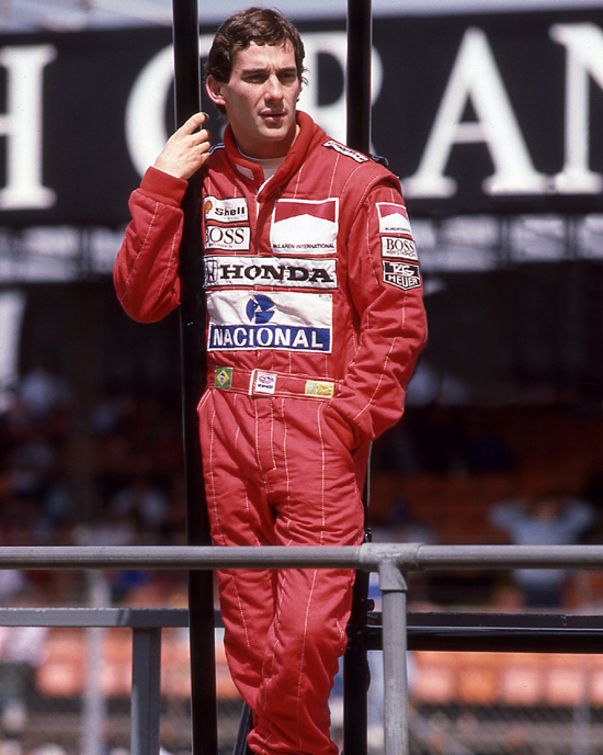 1989 F1 Racecar Driver AYRTON SENNA Glossy 8x10 Photo Formula One