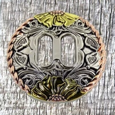 Llano Floral 1-1/2 Inch Slotted Concho CON423-X