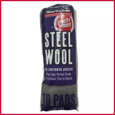 16 Stahldraht Wolle Pads Klasse #0 Sauber Vorbereitung Finish Politur Metall Karosserie