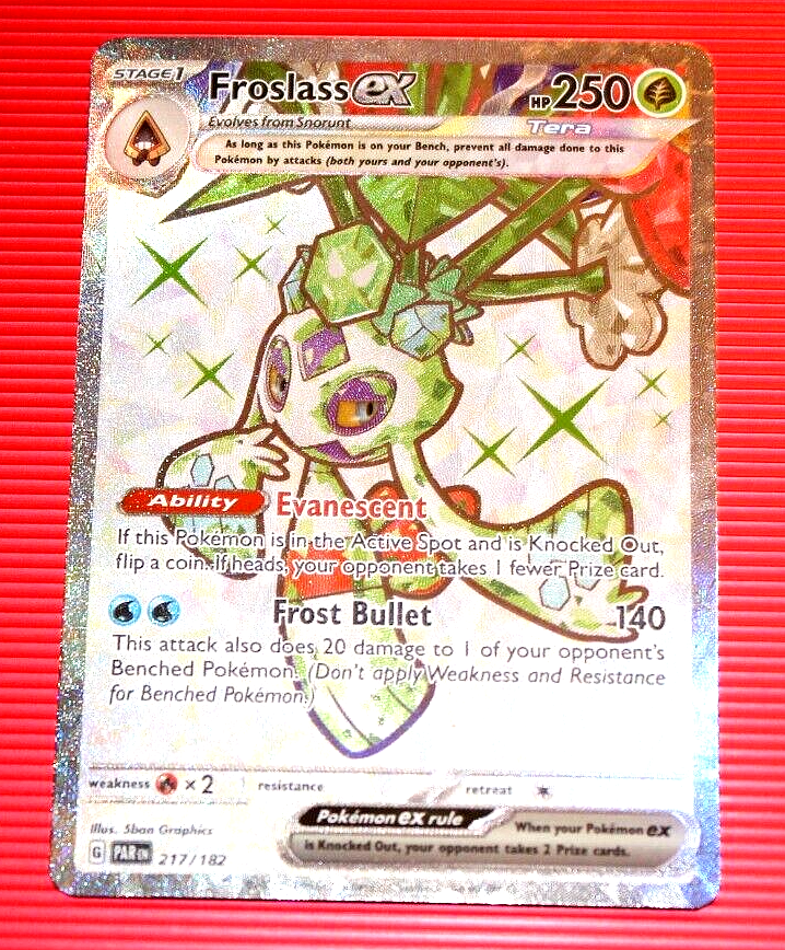 Froslass EX HP250 2023 Collectible Pokemon Card No. 217/182