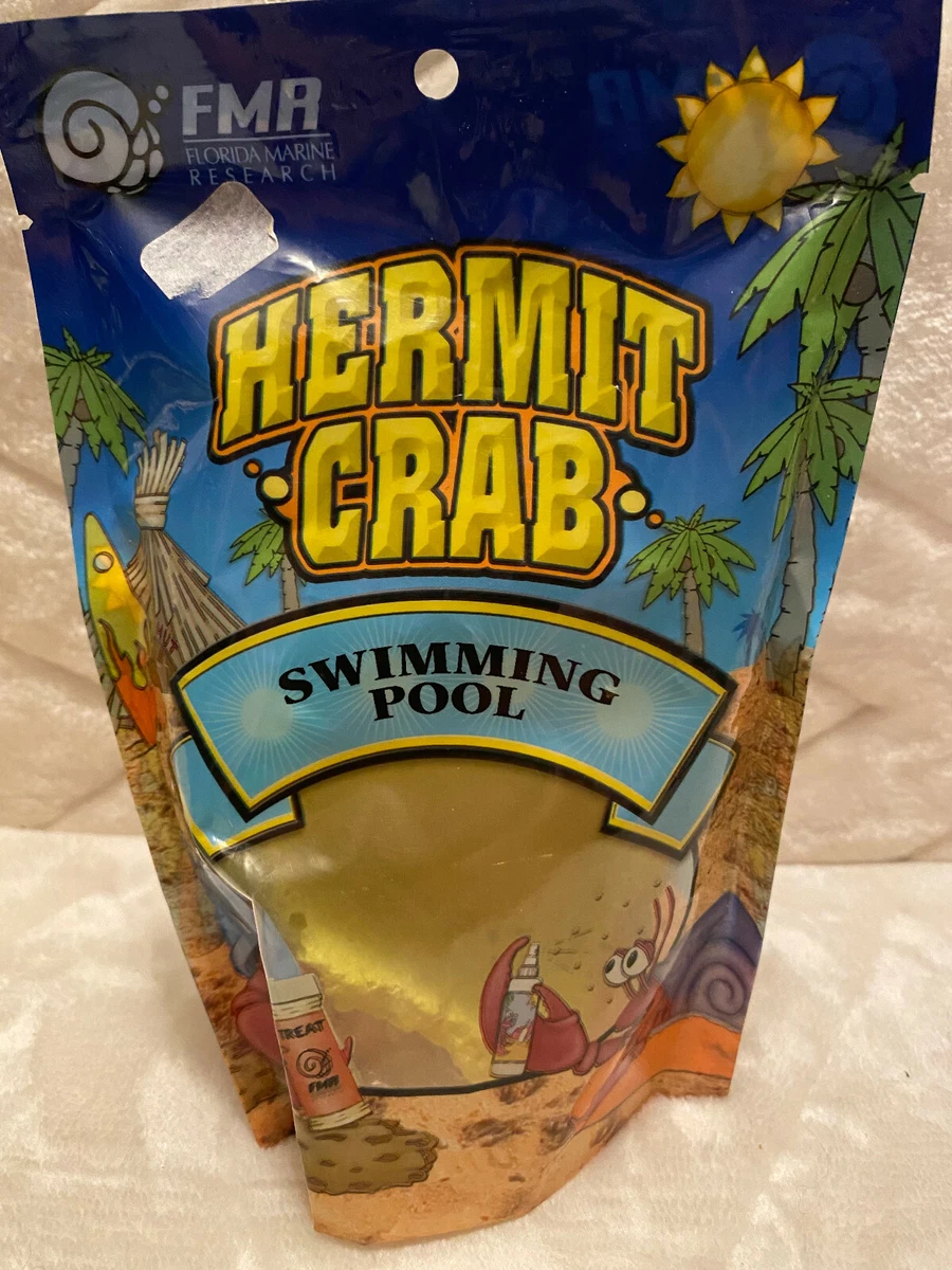 FMR Hermit Crab Swimming Pool / Water Sponge Dish 4 Bright Yellow New