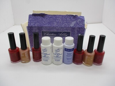 Christine Ashley Professional Nail Polish Care Kit 6 Colors and Extras