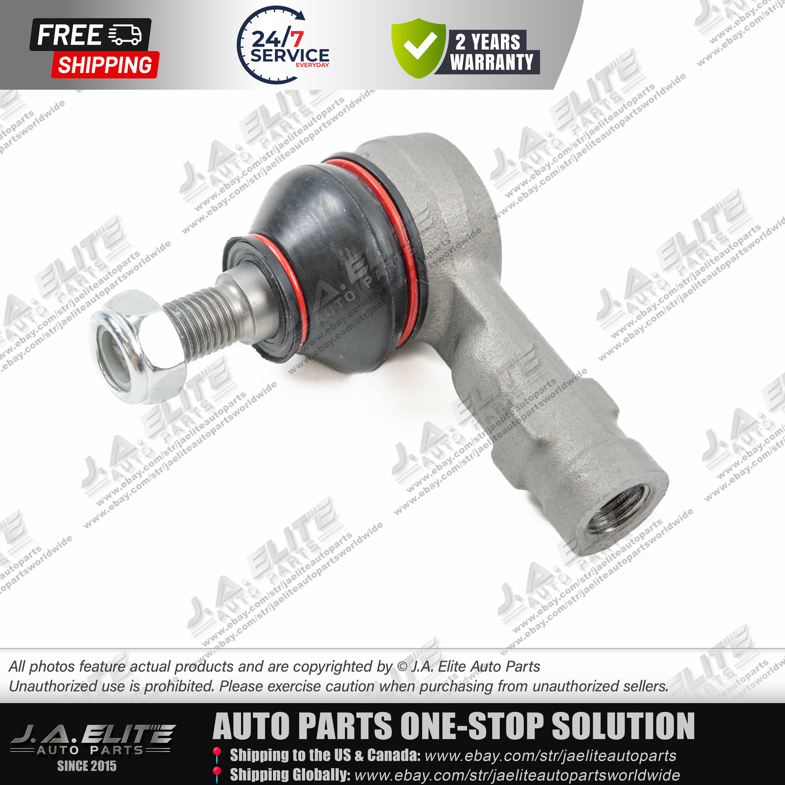 2 pcs Outer Tie Rod Ball Joints fit Bentley Mulsanne (2010+) 3Y0422811