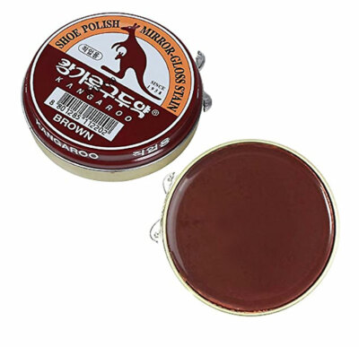 x 3 pack) Kangaroo Shoe Polish Gloss Stain Shine Wax For Professional