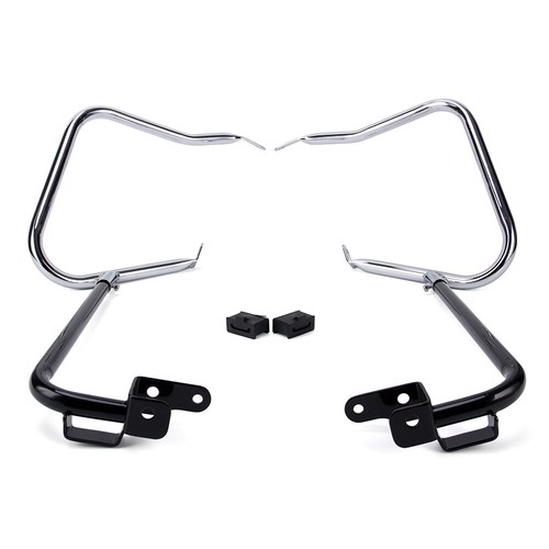 Road Glide Crash Bars Saddlebag Guard Crash Bars For Harley Touring (2009-2025) - Black Decorative Sliders For Road Glide, Street Glide, Road King Road Glide Bag Guards