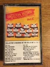 COLLECTOR'S RECORDS 50'S  60'S VOL. II CASSETTE TAPE TESTED LATE NITE BARGAIN 