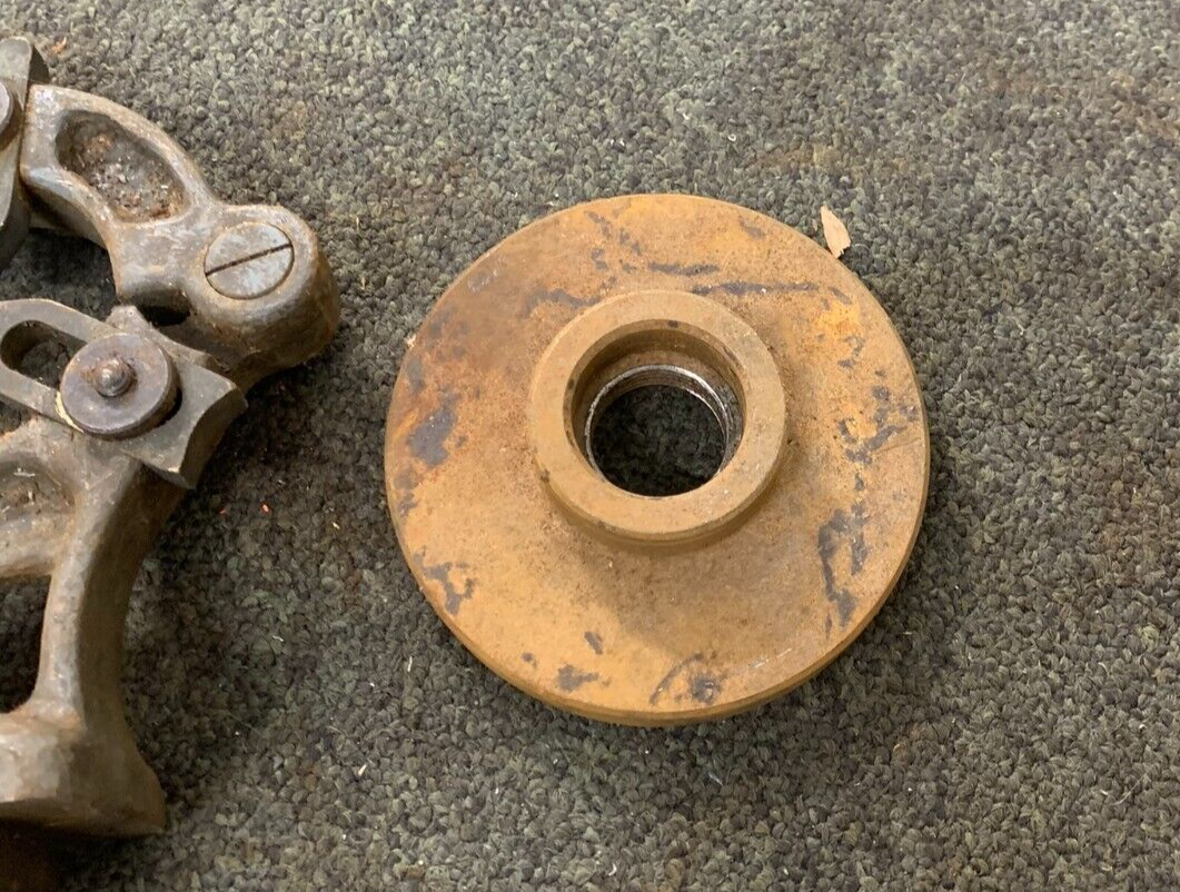 USED MYFORD LATHE PARTS TOOLREST STEADY LATHE CHUCK BACKPLATE DIEHOLDER