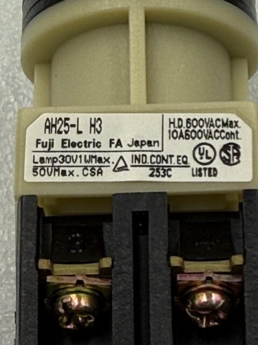 Fuji AH25-LG10H3 Momentary 1NO 30V 1W Lamp Illuminated Green Push Button New - Picture 10 of 12