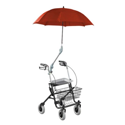 ROLKO KOHLGRÜBER Rolko Protektor Premium Rollatorschirm Farbe Rot-Braun