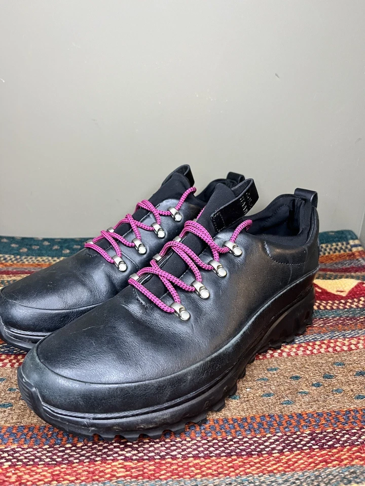 Cole Haan GrandExplore W10845 Black Women's Oxford Boot Leather Lace Up Size 9B