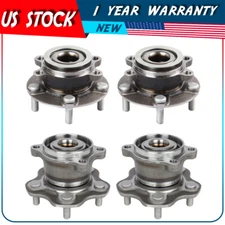 4 Pcs Front Rear Wheel Bearing Hub For Nissan Rogue 2008 2009 2010 2011-2013 AWD