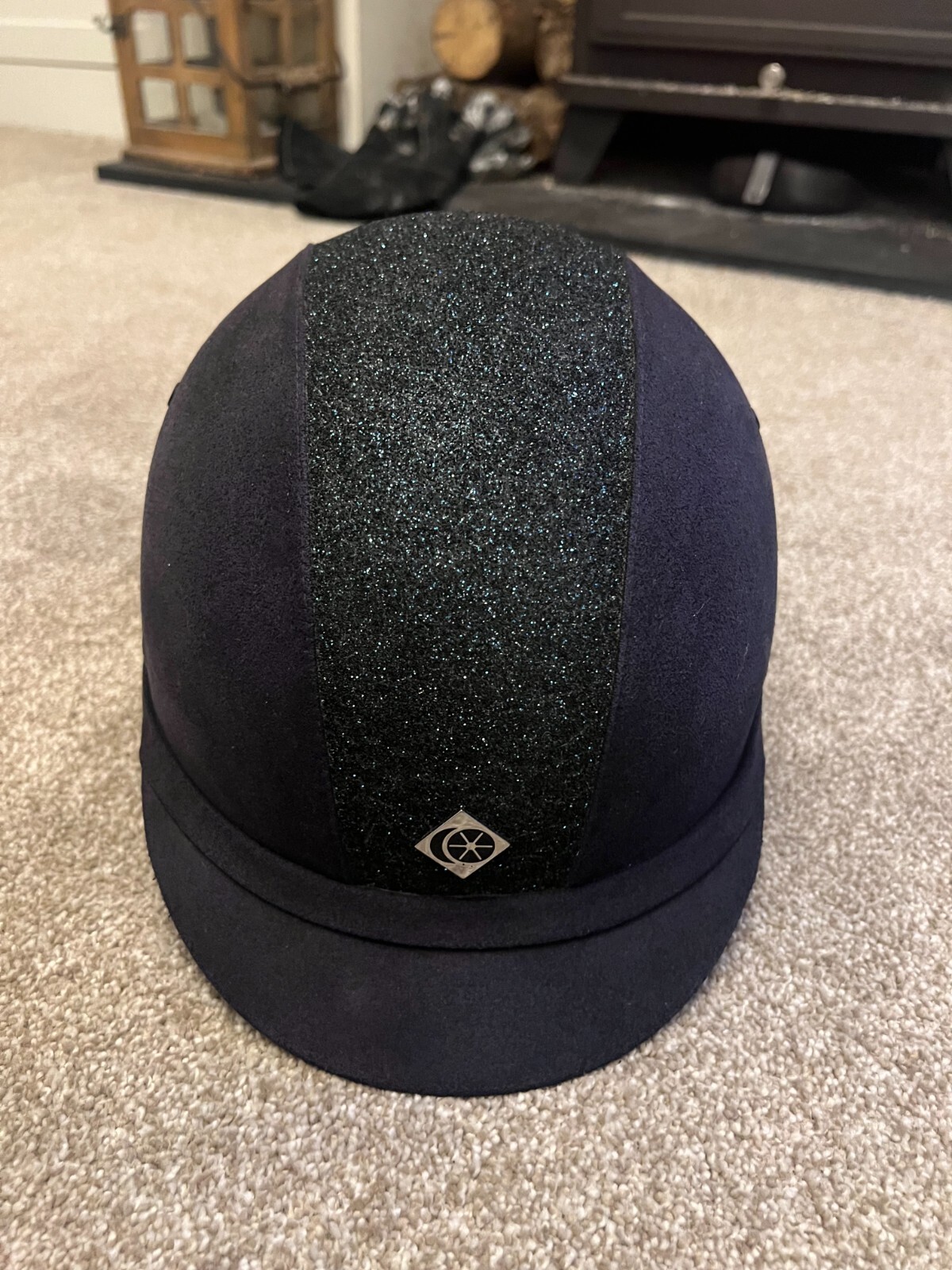 Charles Owen YR8 Sparkly Riding Hat Size 56 with carry backpack eBay