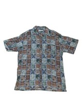 Vintage Pierre Cardin Men's Short Sleeve Button Down Collard Shirt Size Large