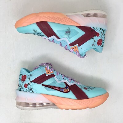 Nike Lebron 18 Low x Mimi Plange Floral Blue Sneakers, Size 7Y