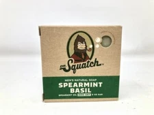 Dr. Squatch All Natural Bar Soap for Men with Zero Grit Spearmint Basil 5oz Bar
