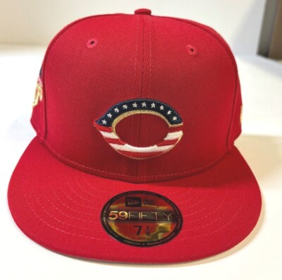 Cincinnati Reds  MLB NE  2023 Fourth of July  Fitted Hat~ Red