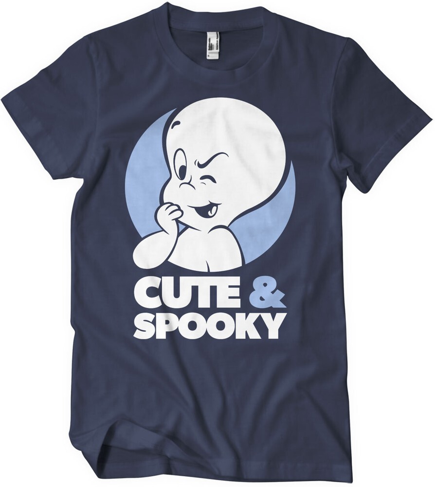 Casper The Friendly Ghost Cute - Spooky T-Shirt Navy