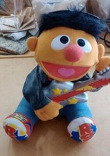 Vintage Tyco Singing Rock and Roll Ernie Sesame Street 13" Plush Guitar 1998