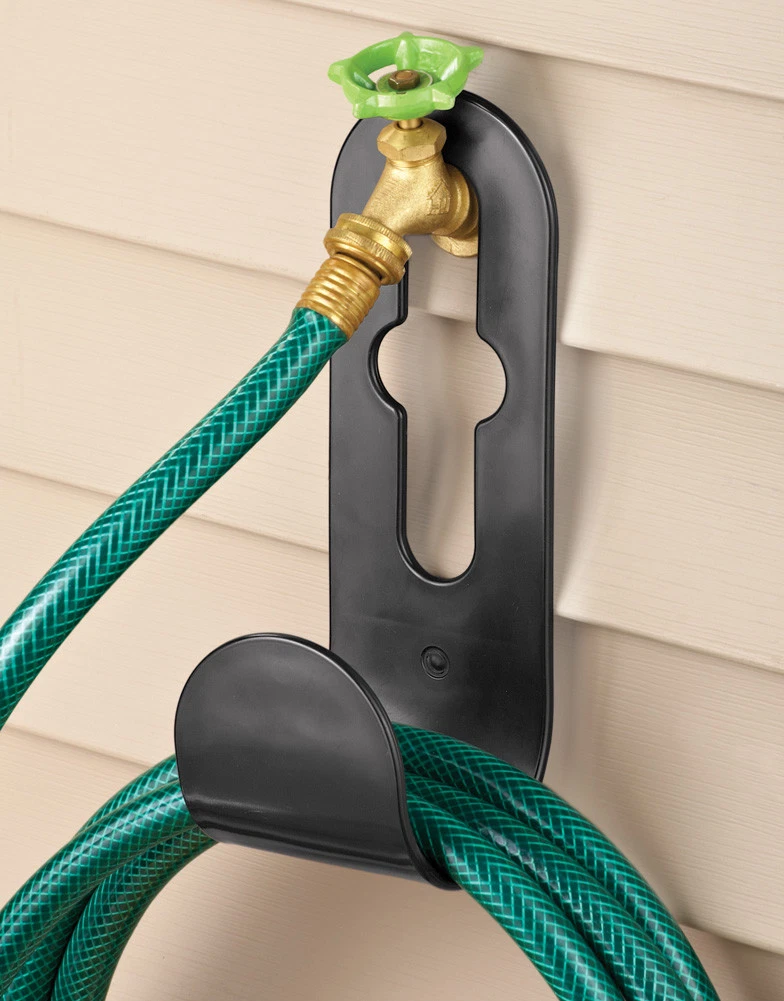 Easy-To-Install Durable Hanging Water Spigot Wall Garden Hose Holder