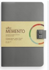 WAFF, Soft Silicone Cover Memento Notebook/Journal 8" x 5.75" x 1" Coral 216 pgs