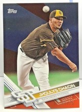 Jhoulys Chacin 2017 Topps MINI On Demand #US267 ORANGE Parallel #d 1/25 - PADRES