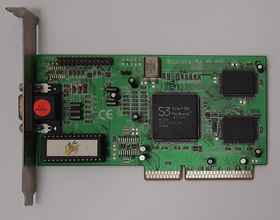 Super Grace / Butterfly 122G-A AGP Grafikkarte (S3 Trio3D, 4MB, retro, 1998)