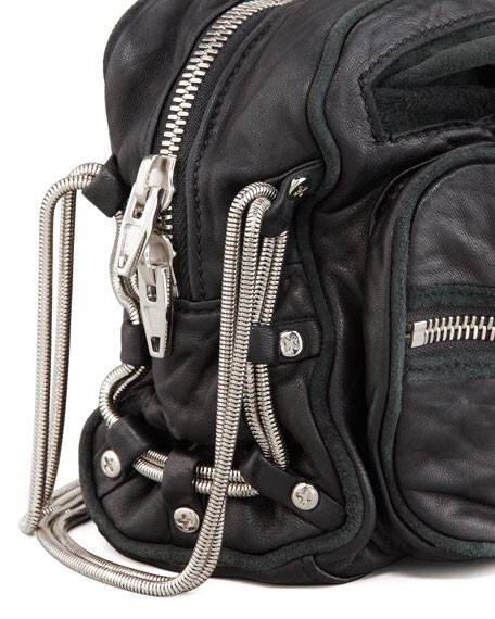 Alexander Wang Brenda Chain Shoulder Bag, Black washed look Alexander Wang Brenda Chain Shoulder Bag, Black washed look
