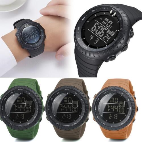 Men's Fashion Military Digital Sports Rubber Band Date Army Quartz Wrist Watch - Photo 1 sur 17
