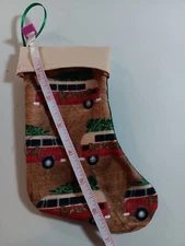 Cute Small Christmas Stocking Volkswagen Style Bus Hippie Van Decor