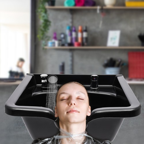 Salón de belleza peluquería equipo para el cabello champú tazón ABS profundo tazón fregadero de lavado a contracorriente - Imagen 17 de 19