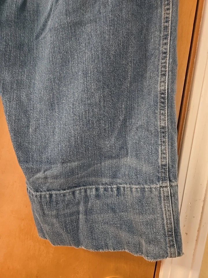 Pantalones Cortos De Colección Chloe Azul Retro Años 70 Denim 30x17 Foto 3 de 4