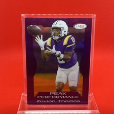 2025 Sage Collectables Peak Performance Zavion Thomas RC Purple Holo