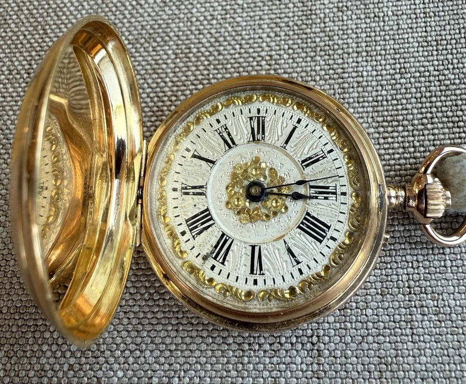 Antique 18K Gold Pocket Watch Maguenin Fils Genève Cylindre 10 Rubis Circa 1880 - Image 3 of 4