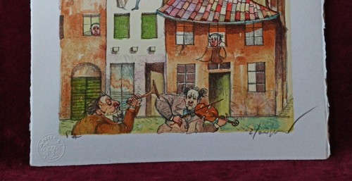 Roberto Fontirossi Litografia Originale Firmata Cm 25×35 Con Certificato - Picture 3 of 5