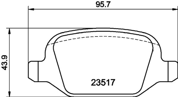 Hella Pagid Bremsbelagsatz Scheibenbremse 8DB 355 009-361 FüR Fiat Linea Lancia-image