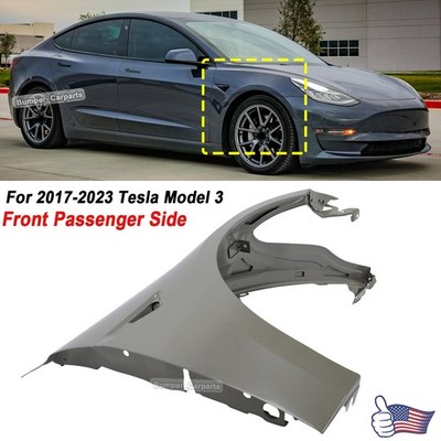 Right Hand Passenger Side Fender for 2017-2023 Tesla Model 3 Replacement
