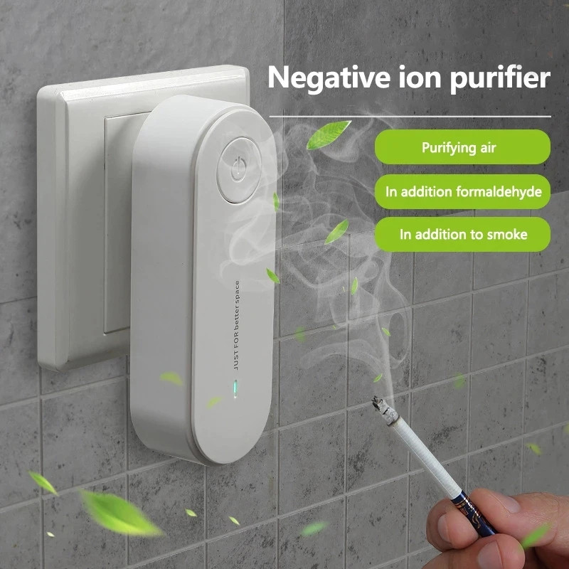 Mini purificateur d'air et ioniseur portables, désodorisant pour l'élimination d