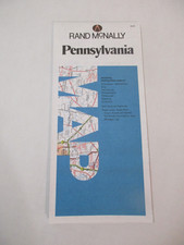 Rand McNally Pennsylvania State Highway Travel Road Map~HrcRM