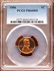 1956 PROOF RED LINCOLN WHEAT CENT PCGS PR66RD PENNY 1C BRILLIANT RED HIGH GRADE