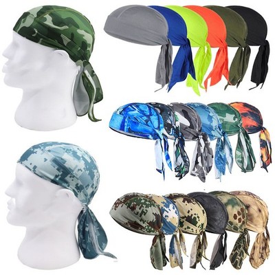 3× Bandana Hats Headwrap Kopftuch Piratentuch Biker Durag Doo Rag Skull Caps /T